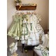 Mademoiselle Pearl Four Leaf Clover and Lime Blouse Apron Overdress JSK and Ops(Reservation/2 Colours/Full Payment Without Shipping)